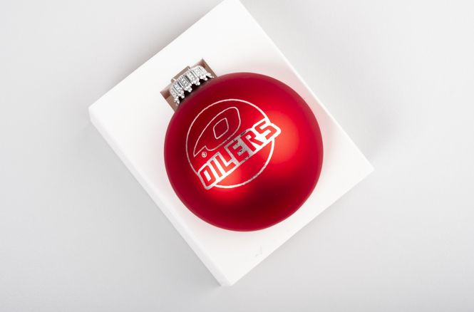 Hovedbilde Julekule rød m/gravert logo