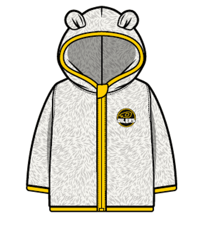 Teddyfleece med kule ører
