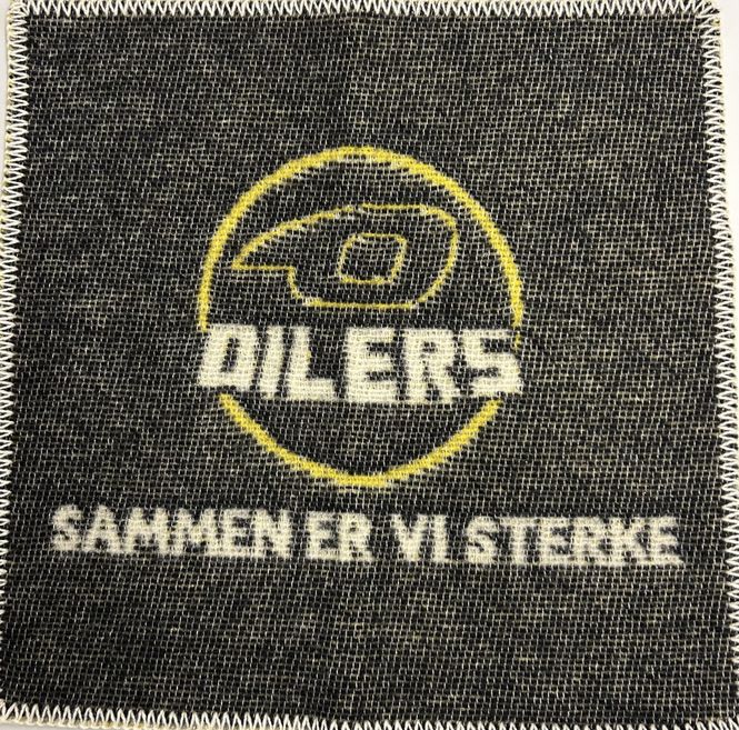 Hovedbilde Sitteunderlag i tovet ull-Oilerslogo